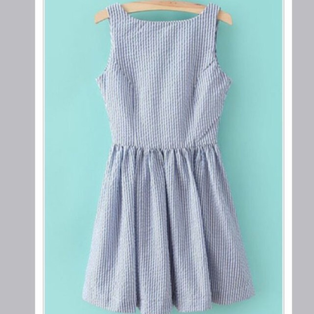 Summer Seersucker Dress